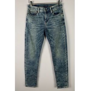 American Eagle AEO Acid Wash Skinny Jeans 28